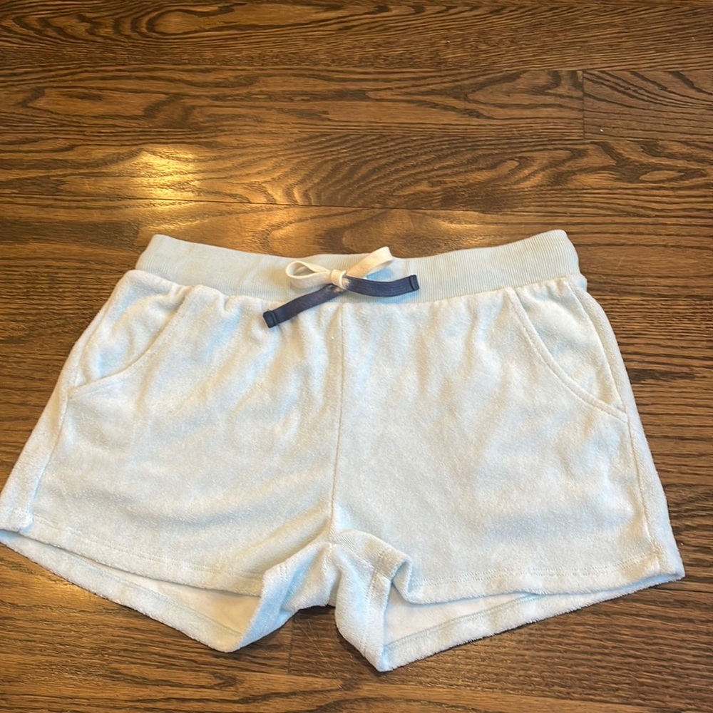 NWOT Terry cloth mint green/blue shorts